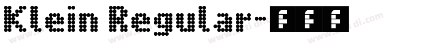 Klein Regular字体转换